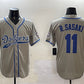 Los Angeles Dodgers #11 Roki Sasaki Gray With Patch Cool Base Stitched Baseball Jersey