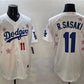 Los Angeles Dodgers #11 Roki Sasaki White 2025 Tokyo Series Limited Stitched Baseball Jersey