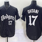 Los Angeles Dodgers #17 Shohei Ohtani Black 2025 LA Gothic Style With 2024 World Series Champions Patch Vapor Premier Limited Stitched Baseball Jersey