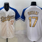 Los Angeles Dodgers #17 Shohei Ohtani White Royal Gold 2024 World Series Champions Vapor Limited Stitched Baseball Jersey