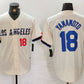 Los Angeles Dodgers #18 Yoshinobu Yamamoto Number Cream 2024 City Connect Limited Stitched Baseball Jersey