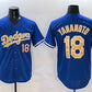 Los Angeles Dodgers #18 Yoshinobu Yamamoto Royal 2025 Gold Collection Limited Stitched Baseball Jersey