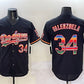 Los Angeles Dodgers #34 Fernando Valenzuela Black Mexico Limited Stitched Baseball Jersey