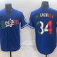 Los Angeles Dodgers #34 Fernando Valenzuela Blue Mexico Stitched Baseball Jerseys
