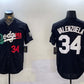 Los Angeles Dodgers #34 Toro Valenzuela Black Mexico 2024 World Series Cool Base Stitched Baseball Jersey