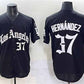 Los Angeles Dodgers #37 Teoscar Hernández Black 2025 LA Gothic Style With Fernando Patch Vapor Premier Limited Stitched Baseball Jersey