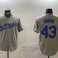 Los Angeles Dodgers #43 Anthony Banda Grey Cool Base Stitched Baseball Jersey