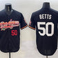 Los Angeles Dodgers #50 Mookie Betts Black Mexico Limited Stitched Baseball Jersey
