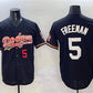 Los Angeles Dodgers #5 Freddie Freeman Black Mexico Limited Stitched Baseball Jersey