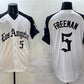 Los Angeles Dodgers #5 Freddie Freeman White Black Mexico 2025 LA Gothic Style With Fernando Patch Vapor Premier Limited Stitched Baseball Jersey