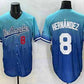Los Angeles Dodgers #8 Enrique Hernandez Blue 2025 City Connect Limited Stitched Baseball Jersey
