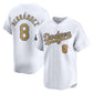 Los Angeles Dodgers #8 Enrique Hernández White 2025 Gold Collection Limited Stitched Baseball Jersey