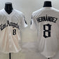 Los Angeles Dodgers #8 Enrique Hernández White Mexico 2025 LA Gothic Style With Fernando Patch Vapor Premier Limited Stitched Baseball Jersey