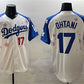 Los Angeles Dodgers #17 Shohei Ohtani White Royal 2025 Tokyo Series Limited Stitched Baseball Jersey