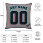 Custom Miami Marlins Pillow Decorative Throw Pillow Case - Print Personalized Football Team Fans Name & Number Birthday Gift Football Pillows