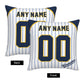 Custom Milwaukee Brewers Pillow Decorative Throw Pillow Case - Print Personalized Football Team Fans Name & Number Birthday Gift Football Pillows