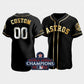 Custom Houston Astros Black Golden Edition 2022 World Series Champions Jersey Stitched Baseball Jerseys