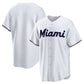 Miami Marlins Home Blank Replica Jersey - White Stitched Baseball Jersey
