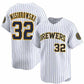 Milwaukee Brewers #32 Jacob Misiorowski White Alternate Limited Stitched Baseball Jersey