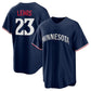 Minnesota Twins #23 Royce Lewis Alternate Replica Jersey - Navy Stitched Baseball Jersey