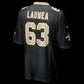 NO.Saints #63 Sataoa Laumea Black Team Game Stitched American Football Jersey