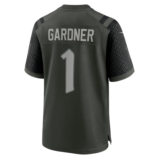 NY.Jets #1 Ahmad Sauce Gardner 2025 Rivalries Collection Game Jersey - Gotham Green Stitched American Football Jerseys