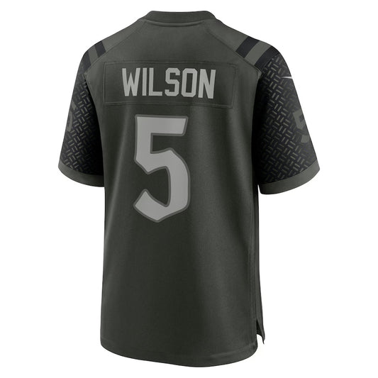NY.Jets #5 Garrett Wilson 2025 Rivalries Collection Game Jersey - Gotham Green Stitched American Football Jerseys