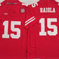 N.Cornhuskers #15 Dylan Raiola Red F.U.S.E. With Patch Vapor Limited Stitched Football American College Jerseys