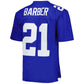 NY.Giants #21 Tiki Barber Mitchell & Ness Legacy Replica Jersey - Royal Stitched American Football Jerseys