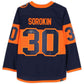 NY.Islanders #30 Ilya Sorokin Autographed Fanatics Authentic 2024 Stadium Series Authentic Jersey Stitched American Hockey Jerseys