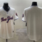 New York Mets Blank White 2025 Spring Training Stitched Baseball Jersey