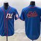 New York Mets National League Team Big Logo Blue 2025 All-Star Edition Limited Stitched Baseball Jersey