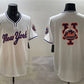 New York Mets Team Big Logo White 2025 Spring Training Stitched Baseball Jersey