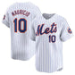 New York Mets #10 Ronny Mauricio White 2024 Home Limited Stitched Baseball Jersey