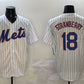 New York Mets #18 Darryl Strawberry White 2025 Spring Training Cool Base Stitched Baseball Jersey