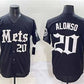 New York Mets #20 Pete Alonso Black 'Gotham Gothic Edition' Vapor Premier Limited Stitched Baseball Jersey