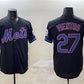 New York Mets #27 Mark Vientos Black Cool Base Stitched Baseball Jersey