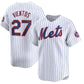 New York Mets #27 Mark Vientos White 2024 Home Limited Stitched Baseball Jersey