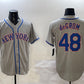 New York Mets #48 Jacob DeGrom Grey 2025 Spring Training Cool Base Stitched Baseball Jersey