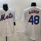 New York Mets #48 Jacob DeGrom White 2025 Spring Training Cool Base Stitched Baseball Jersey