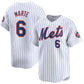 New York Mets #6 Starling Marte White 2024 Home Limited Stitched Baseball Jersey