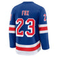 NY.Rangers #23 Adam Fox Fanatics Home Premium Jersey - Blue Stitched American Hockey Jerseys