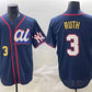 New York Yankees American League #3 Babe Ruth Navy 2025 All-Star Edition Limited Stitched Baseball Jersey