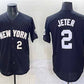 New York Yankees #2 Derek Jeter Black Limited Stitched Baseball Jersey