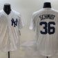 New York Yankees #36 Clarke Schmidt White Cool Base Stitched Baseball Jersey