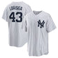 New York Yankees #43 Jonathan Loáisiga Home Replica Jersey - White Stitched Baseball Jersey