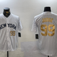 New York Yankees #99 Aaron Judge White Pinstripe Fashion Cool Base Stitched Baseball Jersey