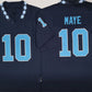 N.Carolina Tar Heels #10 Drake Maye Navy Limited College Stitched American College Jerseys