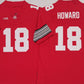 O.State Buckeyes #18 Will Howard Red 2025 F.U.S.E. Limited Stitched  Football American College Jerseys