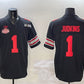 O.State Buckeyes #1 Quinshon Judkins Black 2025 CFP Final With National Champions Patch F.U.S.E. Vapor Limited Stitched Football American College Jerseys